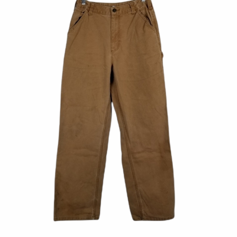 Carhartt Cargo Khaki Work Pant Stains Size 16